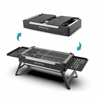 plrosnmy Portable Charcoal Foldable Grill